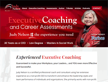 Tablet Screenshot of coachjudynelson.com